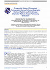 Research paper thumbnail of Prognostic Value of Computed Tomography Versus Echocardiography Derived Right to Left Ventricular Diameter Ratio in Acute Pulmonary Embolism