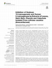 Research paper thumbnail of Inhibition of Soybean 15-Lipoxygenase and Human 5-Lipoxygenase by Extracts of Leaves, Stem Bark, Phenols and Catechols Isolated From Lithraea caustica (Anacardiaceae)