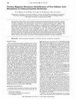 Research paper thumbnail of Nuclear Magnetic Resonance Identification of New Sulfonic Acid Metabolites of Chloroacetanilide Herbicides