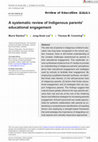 Research paper thumbnail of A systematic review of Indigenous parents' educational engagement