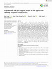 Research paper thumbnail of Coproduction with peer support groups: A new approach to culturally responsive social services