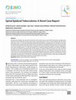 Research paper thumbnail of Spinal Epidural Tuberculoma: A Novel Case Report