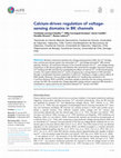 Research paper thumbnail of Calcium-driven regulation of voltage-sensing domains in BK channels