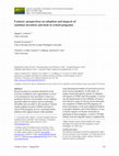 Research paper thumbnail of Farmers' Perspectives on the Adoption and Impacts of Nutrition Incentive and Farm to School Programs