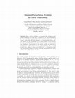 Research paper thumbnail of Minimal Perturbation Problem in Course Timetabling