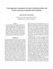 Research paper thumbnail of A local approach to automated correction of violated precedence and resource constraints in manually altered schedules