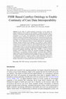 Research paper thumbnail of FHIR Based ContSys Ontology to Enable Continuity of Care Data Interoperability