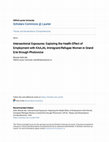 Research paper thumbnail of Intersectional Exposures: Exploring the Health Effect of Employment with KAAJAL Immigrant/Refugee Women in Grand Erie through Photovoice