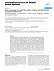 Research paper thumbnail of Does community care work? A model to evaluate the effectiveness of mental health services