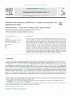 Research paper thumbnail of Persistent and temporary inefficiency in airport cost function: An application to Italy