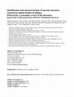 Research paper thumbnail of Identification and characterization of outcome measures reported in animal models of epilepsy: Protocol for a systematic review of the literature-A TASK2 report of the AES/ILAE Translational Task Force of the ILAE