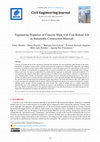 Research paper thumbnail of Engineering Properties of Concrete Made with Coal Bottom Ash as Sustainable Construction Materials