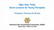 Research paper thumbnail of Take Your Time: Seven Lessons for Young Therapists