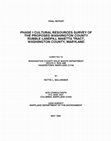 Research paper thumbnail of PHASE I CULTURAL RESOURCES SURVEY OF THE PROPOSED WASHINGTON COUNTY RUBBLE LANDFILL MAIETTA TRACT, WASHINGTON COUNTY, MARYLAND