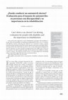 Research paper thumbnail of Puedo conducir un automóvil, doctor? Evaluación para el manejo de automóviles en personas con discapacidad y su importancia en la rehabilitación