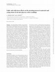 Research paper thumbnail of Light- and cold-stress effects on the greening process in epicotyls and young stems of red oak (Quercus rubra) seedlings