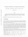 Research paper thumbnail of Deciding k-colourability of P_5-free graphs in polynomial time