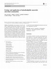 Research paper thumbnail of Ecology and application of haloalkaliphilic anaerobic microbial communities