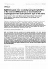 Research paper thumbnail of Dp260 disrupted mice revealed prolonged implicit time of the b-wave in ERG and loss of accumulation of beta-dystroglycan in the outer plexiform layer of the retina