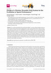 Research paper thumbnail of Design of a Wireless Wearable DAQ System for the Evaluation of Sports Performances