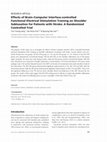 Research paper thumbnail of Effects of Brain-Computer Interface Controlled Functional Electrical Stimulation on Motor Recovery in Stroke Survivors: a Systematic Review