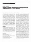 Research paper thumbnail of Separation of organotin compounds by ion-exchange chromatography and their determination by inverse voltammetry