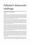 Research paper thumbnail of Pakistan's democratic challenge