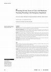 Research paper thumbnail of Poisoning Severity Scores of Cases with Mushroom Poisoning Presenting to the Emergency Department