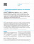 Research paper thumbnail of A neuroanatomical predictor of mirror self-recognition in chimpanzees