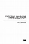 Research paper thumbnail of İstatistiksel Analizler ve İktisadi Uygulamalar