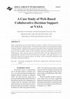 Research paper thumbnail of A Case Study of Web-Based Collaborative Decision Support at NASA