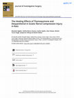 Research paper thumbnail of The Healing Effects of Thymoquinone and Dexpanthenol in Sciatic Nerve Compression Injury in Rats