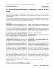 Research paper thumbnail of La pentoxifilina en la hepatitis fulminante: Reporte de dos casos