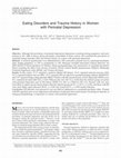 Research paper thumbnail of Eating Disorders and Trauma History in Women with Perinatal Depression