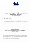 Research paper thumbnail of Les obstacles à la progression de carrière des cadres dans les filiales française et turque d'une entreprise multinationale américaine