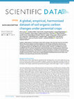 Research paper thumbnail of A global, empirical, harmonised dataset of soil organic carbon changes under perennial crops