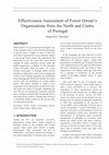 Research paper thumbnail of Effectiveness assessment of forest owner's organisations from the North and Centre of Portugal