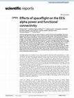 Research paper thumbnail of Effects of spaceflight on the EEG alpha power and functional connectivity