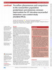 Research paper thumbnail of No-reflow phenomenon and comparison to the normal-flow population postprimary percutaneous coronary intervention for ST elevation myocardial infarction: case–control study (NORM PPCI)