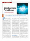 Research paper thumbnail of Online Experiments: Practical Lessons