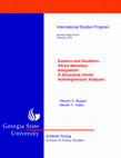 Research paper thumbnail of Eastern and Southern Africa Monetary Integration: A Structural Vector Autoregression Analysis