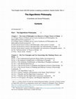 Research paper thumbnail of The Contents of Algorithmic Philosophy