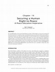 Research paper thumbnail of Securing a Human Right to Peace