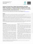 Research paper thumbnail of Impact of Covid-19 on Caller Characteristics and Quit Rates: Experience of Regional Tobacco Quitline From India