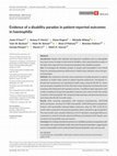 Research paper thumbnail of Evidence of a disability paradox in patient‐reported outcomes in haemophilia