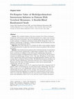 Research paper thumbnail of Pre-Emptive Value of Methylprednisolone Intravenous Infusion in Patients With Vertebral Metastases. A Double-Blind Randomized Study