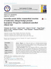 Research paper thumbnail of Goserelin acetate before transurethral resection of moderately enlarged benign prostatic hyperplasia: Prospective randomised-controlled clinical trial