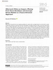 Research paper thumbnail of Afterword: Ethics as Impact—Moving From Error-Avoidance and Concept-Driven Models to a Future-Oriented Approach