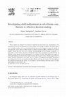 Research paper thumbnail of Investigating child maltreatment in out-of-home care: Barriers to effective decision-making