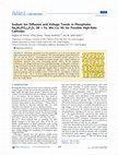 Research paper thumbnail of Sodium Ion Diffusion and Voltage Trends in Phosphates Na4M3(PO4)2P2O7 (M = Fe, Mn, Co, Ni) for Possible High-Rate Cathodes